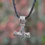 AILUOR Men Viking Leather Norse Thors Hammer Mjolnir Celtic Knot Pendant Necklace Jewelry Scandinavian AILUOR Men Viking Leather Norse Thors Hammer Mjolnir Celtic Knot Pendant Necklace Jewelry Scandinavian