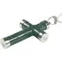 NOVICA .925 Sterling Silver and Natural Jade Cross Pendant Necklace, 18'', Maya Hope, Hand Made NOVICA .925 Sterling Silver and Natural Jade Cross Pendant Necklace, 18'', Maya Hope, Hand Made