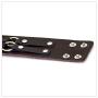 Nsitbbuery Hip Hop Alloy Cuff Wristband Wide Leather Bracelet