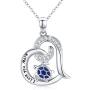 PRAYMOS 925 Sterling Silver Necklace Pendant Jewelry Women Birthday Stocking Stuffers for Her