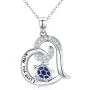 PRAYMOS 925 Sterling Silver Necklace Pendant Jewelry Women Birthday Stocking Stuffers for Her