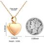 XIUDA Heart Cremation Necklace with Memorial Pendant Cremation Jewelry for Ashes Premium Stainless Steel Ashes Keepsake