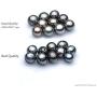 VIKI LYNN Tahitian Cultured Black Pearl Pendant Necklace 9-10mm Round Sterling Silver Jewelry for Women