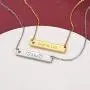 FaithHeart Personalized Vertical Bar Necklace, Men Women Stainless Steel/18K Gold Plated Custom Jewelry, Birthstone Name Bar Pendant for Couples/Family FaithHeart Personalized Vertical Bar Necklace, Men Women Stainless Steel/18K Gold Plated Custom Jewelry, Birthstone Name Bar Pendant for Couples/Family