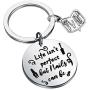 AKTAP Manicurist Gift Nail Graduation Gift Keychain Life Isnt Perfect But Nails Can Be Beautician Jewelry