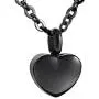 misyou Stainless Steel Black Heart Urn Necklace Cremation Ashes Keepsake Memorial Jewelry for Dad Mom with Fill Kits misyou Stainless Steel Black Heart Urn Necklace Cremation Ashes Keepsake Memorial Jewelry for Dad Mom with Fill Kits