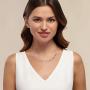 Silpada Plumeria Two-Tone Ringed Necklace in Sterling Silver & 14K Rose Gold Plate, 17'' + 2.5''