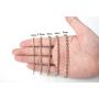 Savlano 2mm-5mm Stainless Steel Rose Gold Color Rope Twist Necklace Chain for Men & Women Comes in 16-30 inches Gift Box