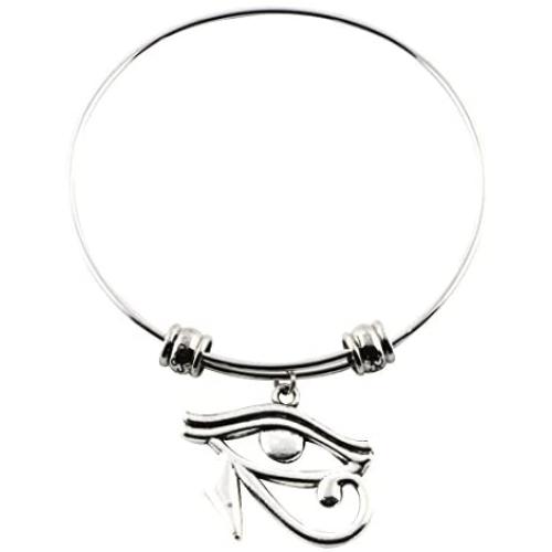 Eye of Horus Bracelet Bangle Charm Gift for Kids Women Men Girls and Boys Jewelry Egyptian Gifts Stuff Accessories Decor