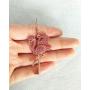MANZHEN Pink Rhinestone Flamingo Bird Dangle Earrings