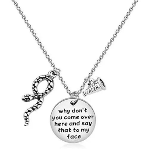 WSNANG Riverdale Gift Southside Serpents Snake Necklace Choni Jewelry Cheryl Toni Gift Why Dont You Come Over Here And Say That To My Face Necklace WSNANG Riverdale Gift Southside Serpents Snake Necklace Choni Jewelry Cheryl Toni Gift Why Dont You Come Over Here And Say That To My Face Necklace