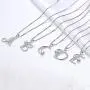 Aurora Tears 925 Sterling Silver Initial 26 Letter Necklace Women Crystal A-Z Alphabet Name Pendant Birthday Jewelry Aurora Tears 925 Sterling Silver Initial 26 Letter Necklace Women Crystal A-Z Alphabet Name Pendant Birthday Jewelry