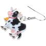 DOWAY Acrylic Charm Sweet Dairy Cattle Milk Cow Earrings Drop Dangle Jewelry Farm Decoration for Women Girls Funny Party Gifts