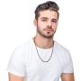 Jstyle Stainless Steel Link Curb Chain Necklace for Men Women 3 Pcs 3.5mm