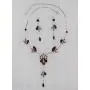 Faship Gorgeous Rhinestone Floral Crystal Necklace Earrings Set Faship Gorgeous Rhinestone Floral Crystal Necklace Earrings Set