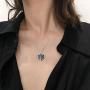 POPKIMI Urns for Human Ashes Sterling Silver Urn Necklace Cremation Jewelry Memorial Pendant with Fill Kit