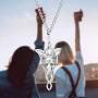 WSNANG Movie Arwen Evenstar Earrings Necklace Movie Inspired Jewelry Gift for Fans