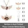 JREPPY Photo Necklace Picture Pendant Personalized Custom Angel Wings Diamond Name Mothers Day Jewelry Gifts for Women Birthday/Anniversary Day/Party