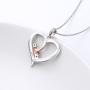Sister Gift 925 Sterling Silver Always My Sister Forever My Friend Love Heart Engraved Sister Necklace, 18 inches