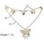 Dresbe Dainty Butterfly Choker Necklaces Gold Layered Neck Chain Hollow Neck Jewelry Accessories for Women and Girls