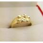 AMZ Jewelry 10K Yellow Gold Baby Nugget Ring Size 3.5