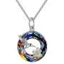 Hummingbird Necklace Jewelry for Women 925 Sterling Silver Cute Bird Pendant Necklace with Crystal Gifts for Girls Birthday