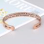 Whenever You Feel Overwhelmed Remember Whose Straighten Your Crown Bracelet, Engraved Inspirational Bracelets Personalized Gift for Mom, Daughter, Granddaughter, Sister, Best Friend, Women and Girls