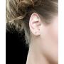 Udalyn 6-12 Pairs Tiny 2mm Stainless Steel Stud Earrings For Mens Womens CZ Round Ball Earrings Set