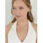 Mariell Graceful 14K Gold CZ Teardrop Necklace & Earrings Jewelry Set - Bridal, Bridesmaid & Prom Glam