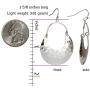 SPUNKYsoul Crescent Hammered Silver Earrings in Gold or Silver for Women