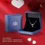 CDE Valentines Day Necklace Gifts for Women Hummingbird Necklaces S925 Sterling Silver Necklaces for Women Embellished with Crystals from Austria Valentines Jewelry Gifts for Women Animal Necklace for Girlfriend Mom