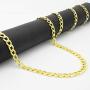 Nuragold 10k Yellow Gold 7mm Cuban Curb Link Chain Bracelet, Mens Womens Lobster Lock 7'' 7.5'' 8'' 8.5'' 9''