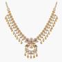 Tarinika Tanu Gold-Plated Indian Jewelry Set with Necklace and Earrings - White Red Green