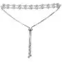 Sterling Silver Genuine and Created Gemstone & White Topaz Marquise-Cut Two Row Tennis Style Adjustable Bracelet Sterling Silver Genuine and Created Gemstone & White Topaz Marquise-Cut Two Row Tennis Style Adjustable Bracelet