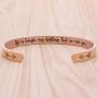BTYSUN Gold Bracelets for Women Gifts - Personalzied Uplifting Cuff Bangle Inspirational Mantra Engraved Jewelry with Gift Basket.