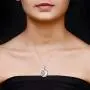 Charmsy Sterling Silver Jewelry Inspiration Engraved Pendant Necklace with Cable Chain for Women Teen