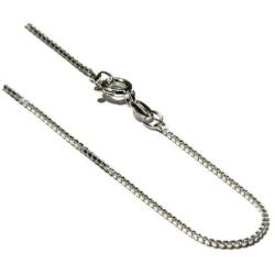 Sterling Silver 1Mm Box Link Chain Necklace