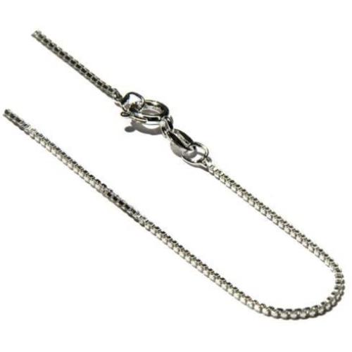 Sterling Silver 1Mm Box Link Chain Necklace
