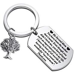 CYTING Other Mom Keychain My Sweet and Wonderful Second Mom Quotes Jewelry for Stepmother Mother in Law Gifts