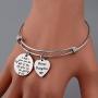 HOLLP Stepdaughter Rose Flower Bracelet Step Daughter Jewelry Daughter in Law Bracelet I Didnt Give You The of Life Gave Me Bracelet Stepdaughter Bracelet
