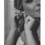 Scarlvambo Womens Fashion Cubic Zirconia Chandelier Bow Tassel Pierced Dangle Wedding Earrings Silver-Tone Clear
