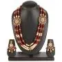 Efulgenz Indian Bollywood Multi Layered Faux Ruby Kundan Pearl Beads Bridal Wedding Floral Necklace Earrings Jewelry Set for Women Efulgenz Indian Bollywood Multi Layered Faux Ruby Kundan Pearl Beads Bridal Wedding Floral Necklace Earrings Jewelry Set for Women