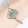 Semi Precious Natural Stone Statement Bracelet - Healing Beaded Strand Bangle, Gem Pendent Quartz Prayer Friendship Chain Cuff Semi Precious Natural Stone Statement Bracelet - Healing Beaded Strand Bangle, Gem Pendent Quartz Prayer Friendship Chain Cuff