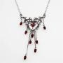 Halloween Fashion Blood Heart Rose Skull Collar Necklace Punk Gothic Jewelry Women Necklace (Necklace2)