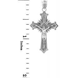 Religious Jewelry by FDJ Sterling Silver Crucifix Pendant
