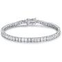 GMESME Women Princess Cut Cubic Zirconia Classic Tennis Bracelet 7.5 Inch