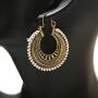 DOUVEI 4 Pairs/Set Indian Jhumka Jhumki Ethnic Dangle Earring Sets for Women Vintage Silver Gold Long Tassel Bell Drop Bollywood Earrings Boho Gypsy Jewelry