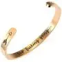 Keep Going Cuff Bracelet Inspirational Mantra Quote Bracelet for Women Stainless Steel Graduation Friendship Bracelets Jewelry Gifts for Her