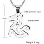 VNOX Stainless Steel Chinese Characters Patience Pendant Necklace for Men and Women,Free Chain VNOX Stainless Steel Chinese Characters Patience Pendant Necklace for Men and Women,Free Chain
