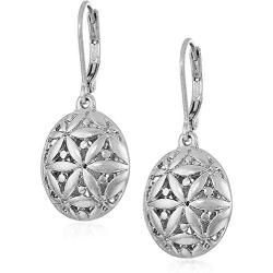 Pattern Balance Two-Tone''Well Suited'' Leverback''Global Beat'' Drop Earrings, Light Weight